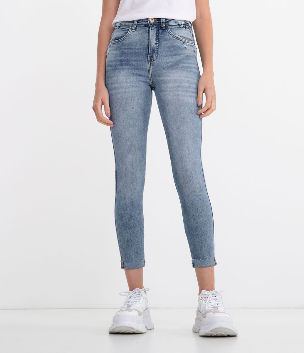 calça jeans masculina com elastico na boca