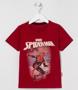 Camiseta infantil Homem Aranha - Tam 3 a 10 Anos
