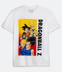 Camiseta Manga Curta Estampa Dragon Ball