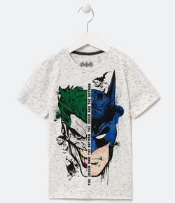 Camiseta Infantil Estampa Batman e Goringa - Tam 8 a 14 anos