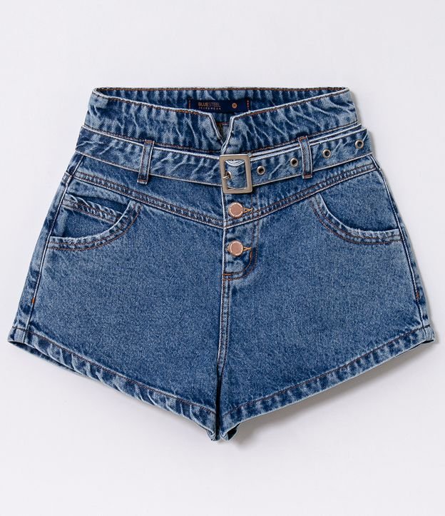 shorts cintura alta jeans renner