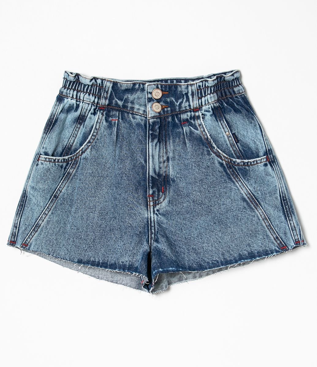 short mom jeans cintura alta