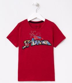 Camiseta Infantil Estampa Homem Aranha - Tam 3 a 10 anos