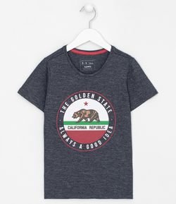 Camiseta Infantil Estampa Urso - Tam 5 a 14 anos