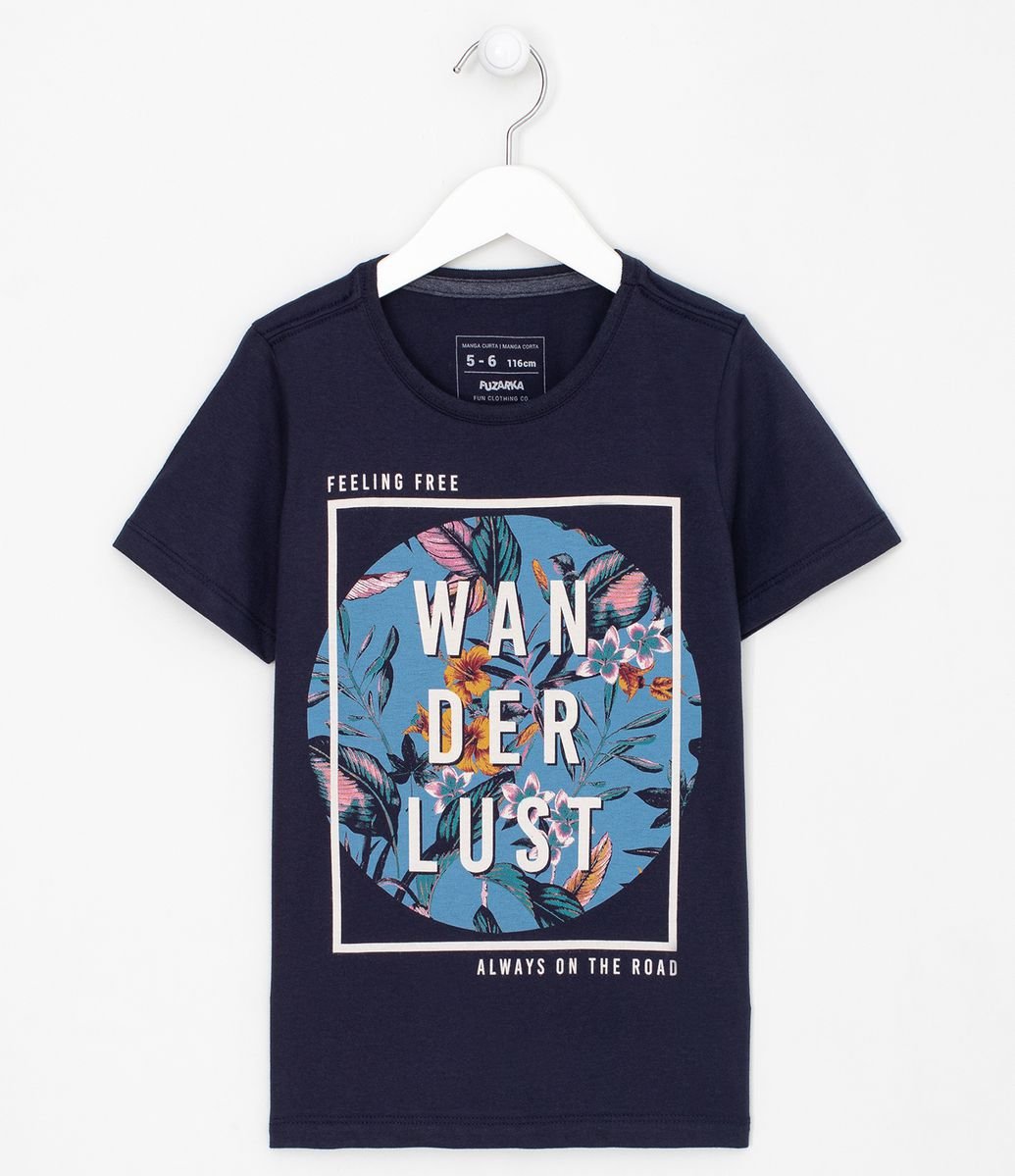 Menor preço em Camiseta Infantil com Estampa Floral - Tam 5 a 14 anos