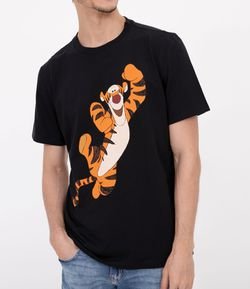 Camiseta Manga Curta Estampa Tigrão 
