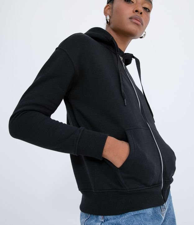 french terry zip up moletom com capuz forever 21