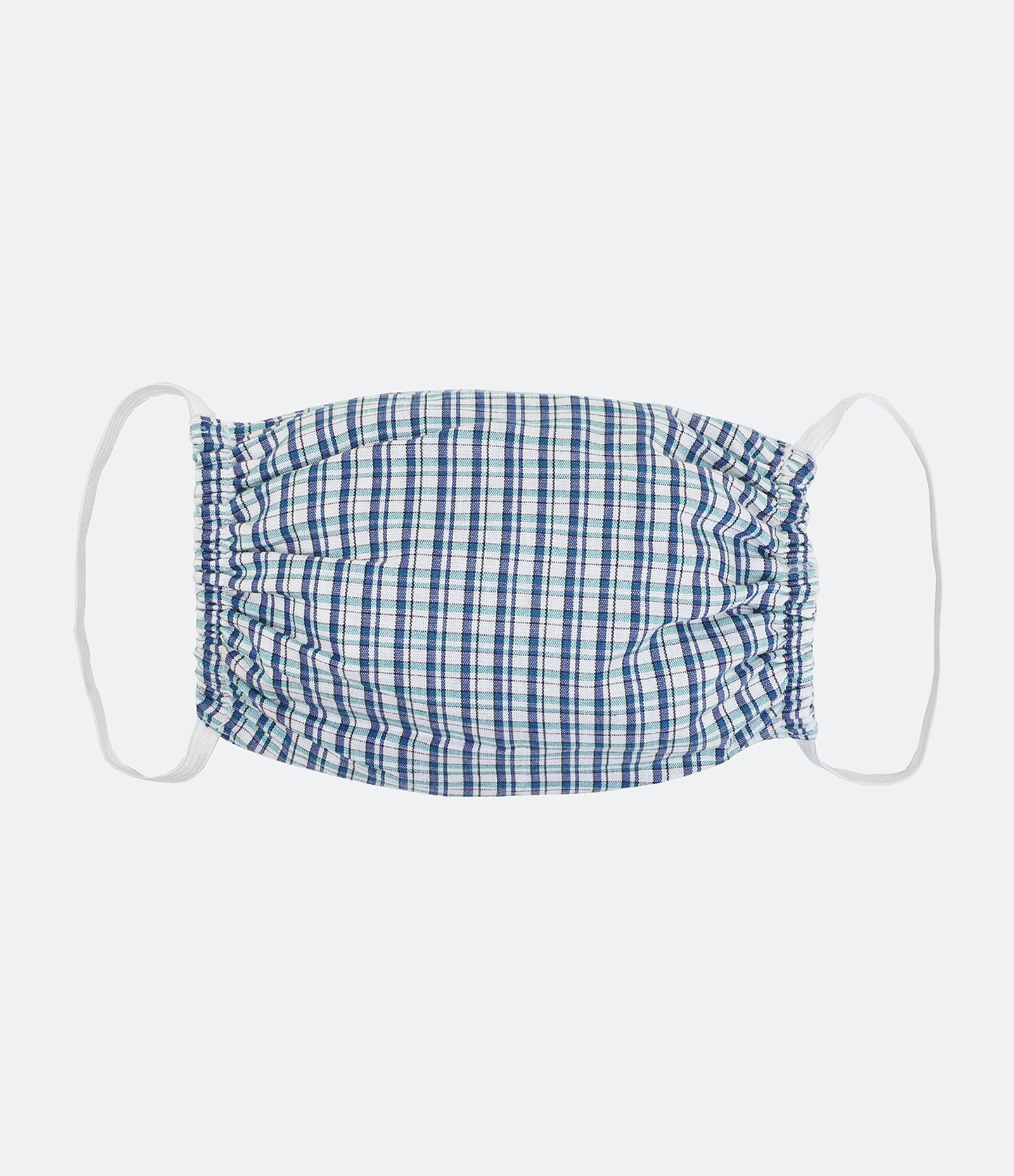 Máscara de Proteção Xadrez Azul 1
