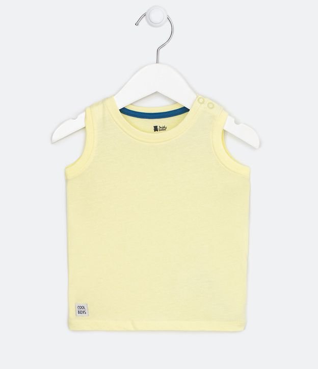 Musculosa Infantil Lisa - Talle 0 a 18 meses  Amarillo 1