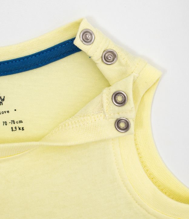 Musculosa Infantil Lisa - Talle 0 a 18 meses  Amarillo 3