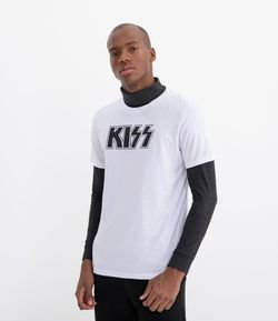 Camiseta com Estampa Kiss