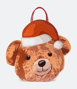 Embalagem de Presente Estampa Urso Natal 