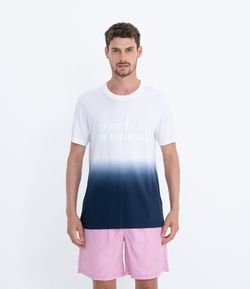 Camiseta Tie dye com Estampa Sea