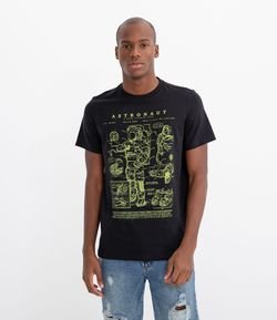 Camiseta com Estampa Astronauta 