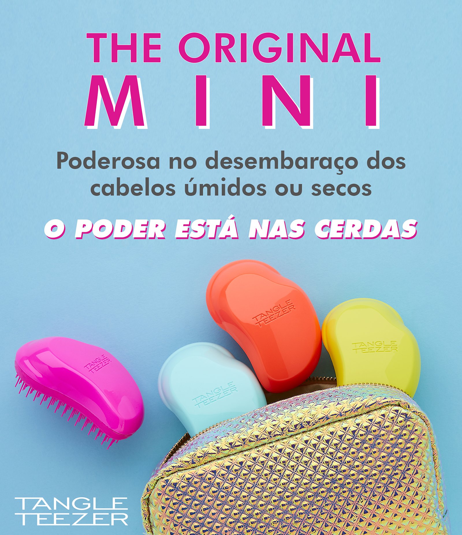 Escova de Cabelo Tangle Teezer Small The Original Aqua 5