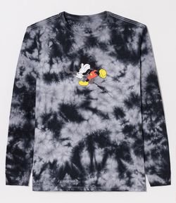 Camiseta Tie Dye com Estampa Mickey Mouse