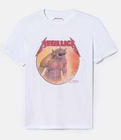 Camiseta com Estampa Metallica