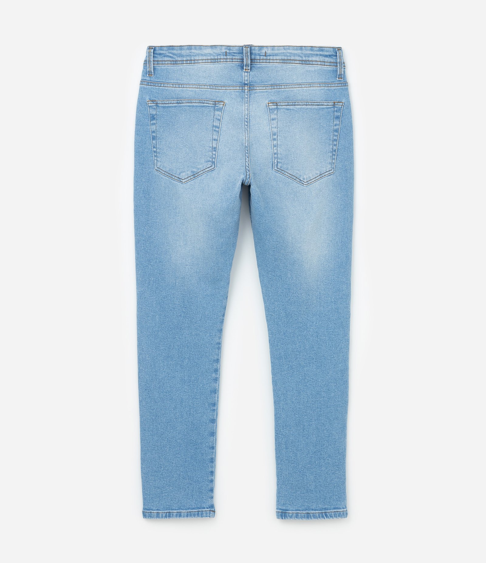 Calça Skinny Jeans com Bolsos Azul 7