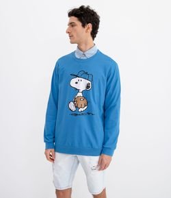 Camiseta Manga Longa Estampa Snoopy