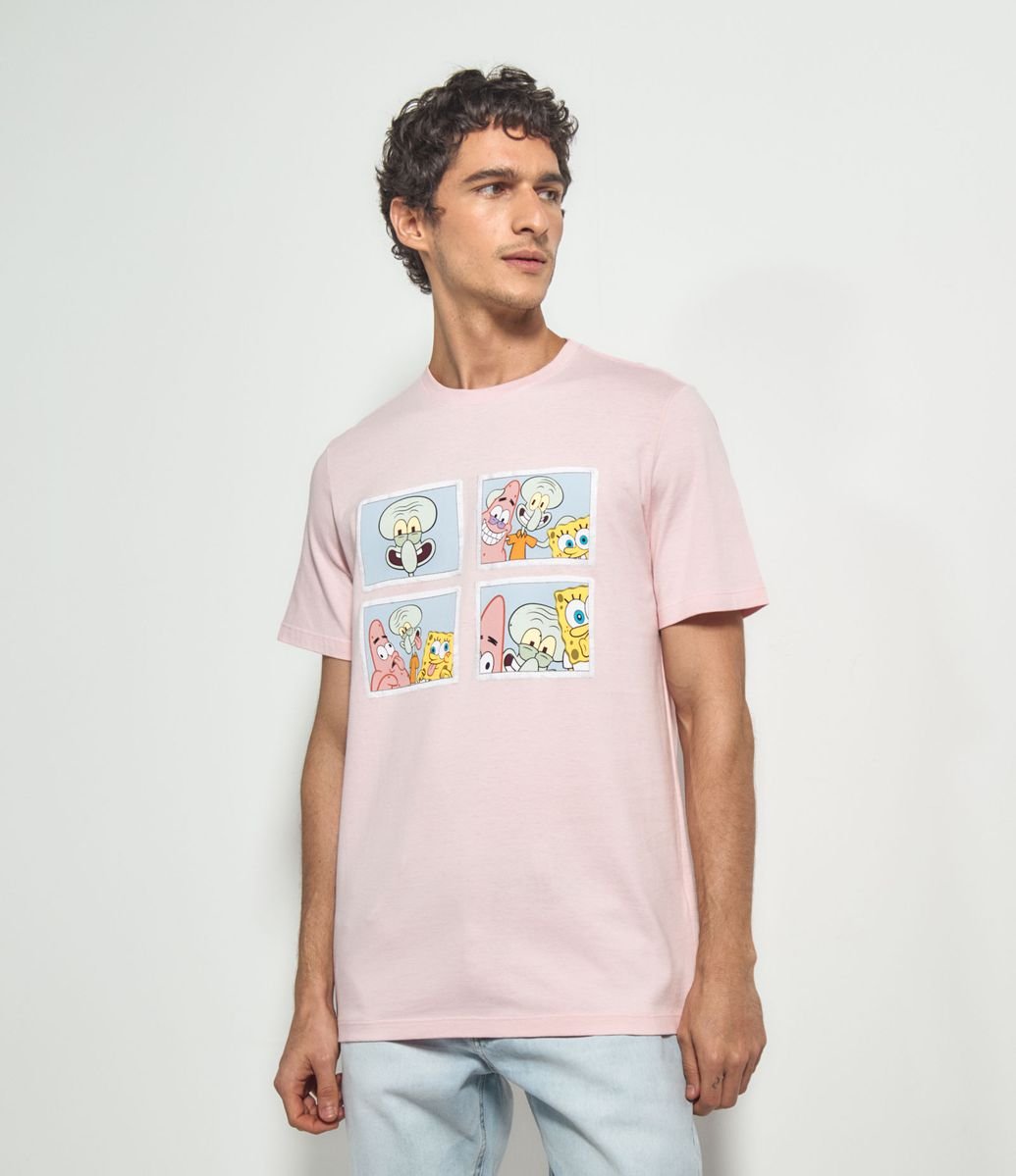 Camiseta Infantil ou Adulto - Bob Esponja - 2 a 14 Anos