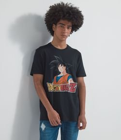 Camiseta com Estampa Dragon Ball Goku