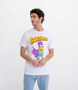 Camiseta Manga Curta com Estampa "Bartman"