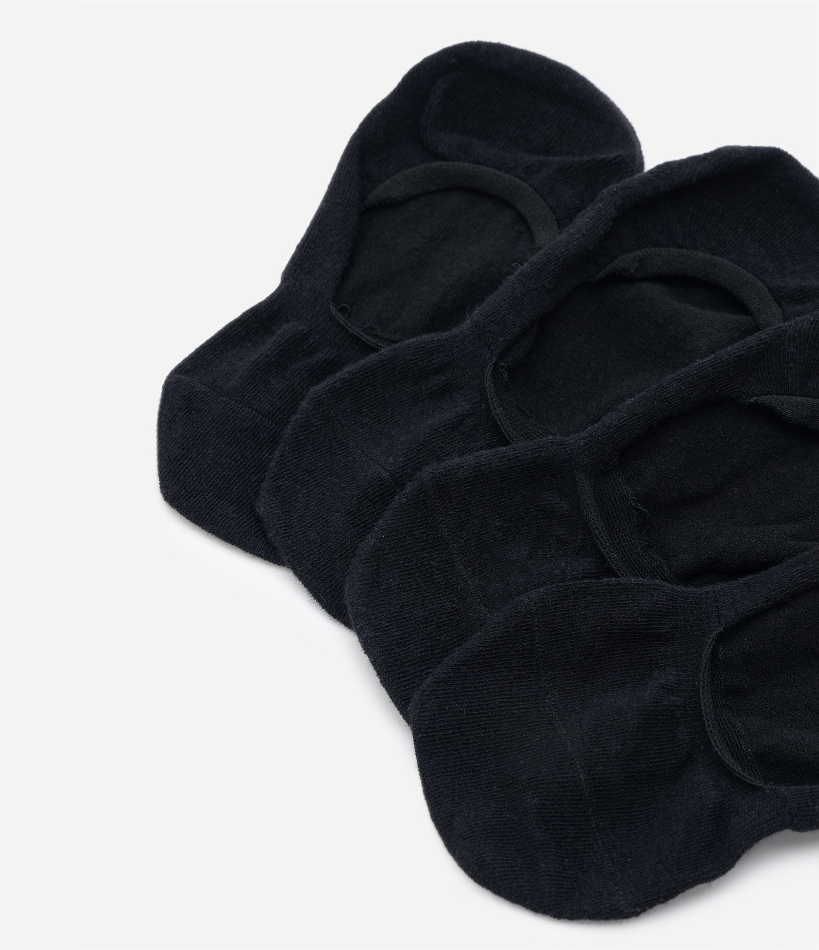 Kit 02 Meias Invisíveis Básicas em Algodão Preto 4