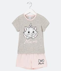 Pijama Infantil Curto Estampa Marie - Tam 2 ao 8 anos