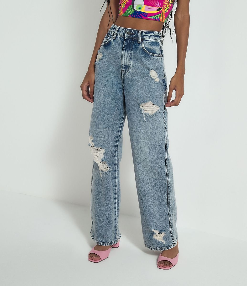 calça pantacourt jeans renner