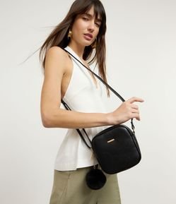 Bolsa Transversal Floater com Pompom