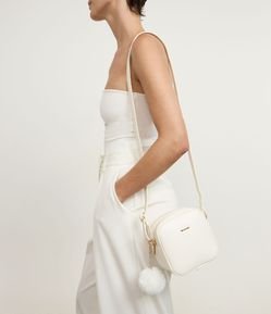 Bolsa Transversal Floater com Pompom
