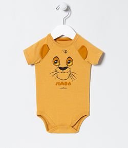 Body Infantil com Estampa do Leãozinho Simba - Tam 0 a 18 meses