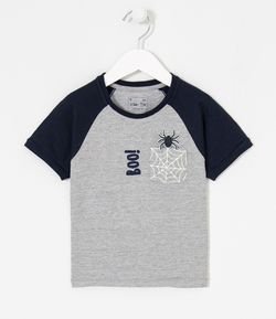 Camiseta Infantil Estampa Aranha com Bolso - Tam 1 a 5 anos 