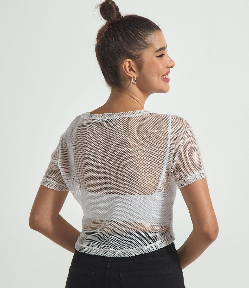 blusa de telinha branca