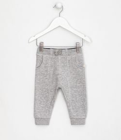 Pantalón Infantil con Bolsillos y Elastico en la Cintura - Talle 0 a 18 meses