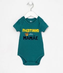 Body Infantil Lettering Pacotinho da Mamãe - Tam 0 a 18 meses