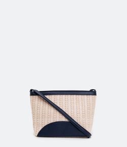 Bolsa Modelo Transversal em Ráfia