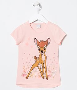 Blusa Infantil com Estampa Bambi - Tam 4 a 14 Anos