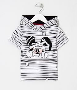 Camiseta Infantil Estampa Mickey Múmia Halloween - Tam 1 a 5 anos 