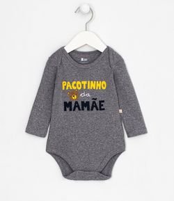 Body Infantil Lettering Mamãe - Tam 0 a 18 meses