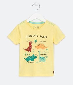 Camiseta Infantil Estampa Jurassic Team -  Tam 1 a 5 anos 