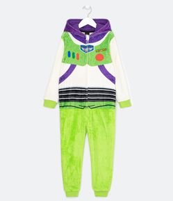 Pijama Jumper Infantil em Fleece Estampa Buzz Lightear - Tam 3 a 6 Anos