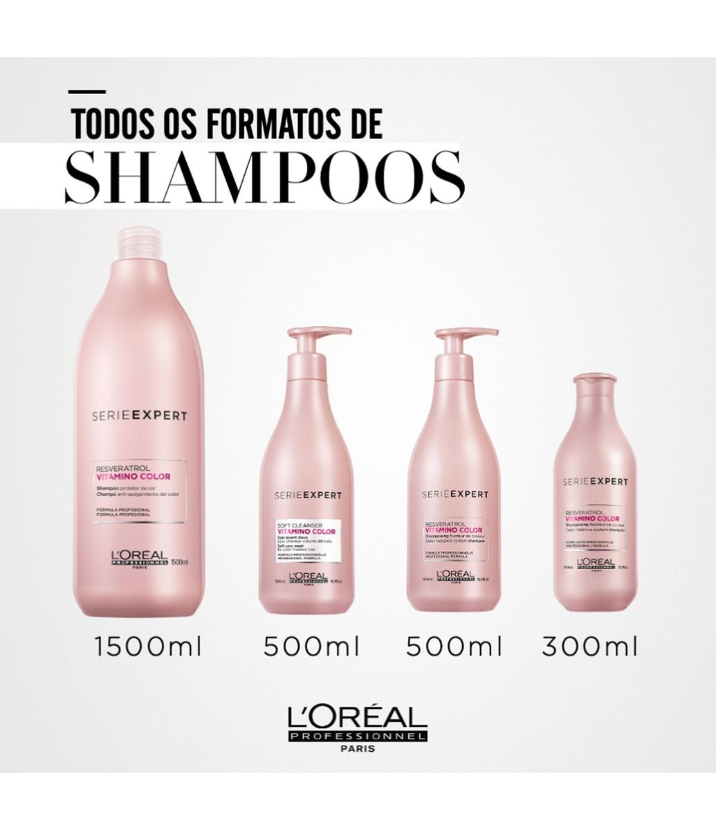 Shampoo Serie Expert Vitamino Color Grande L'Oréal Professionnel 1500ml