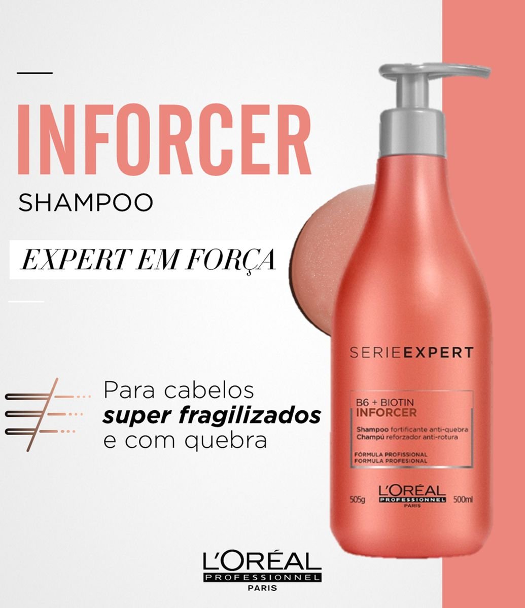 Shampoo Serie Expert Inforcer L'Oréal Professionnel 500ml Renner