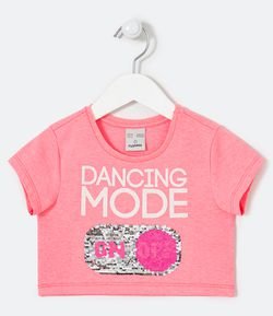 Blusa Infantil Estampa Dancing Mode - Tam 5 A 14 anos