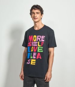 Camiseta com Estampa Self Love
