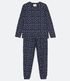 Imagem miniatura do produto Pijama Remera Manga Larga y Pantalón con Estampa de Flores Azul 5