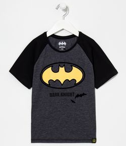 Camiseta Infantil Estampa Batman - Tam 4 a 10 anos 
