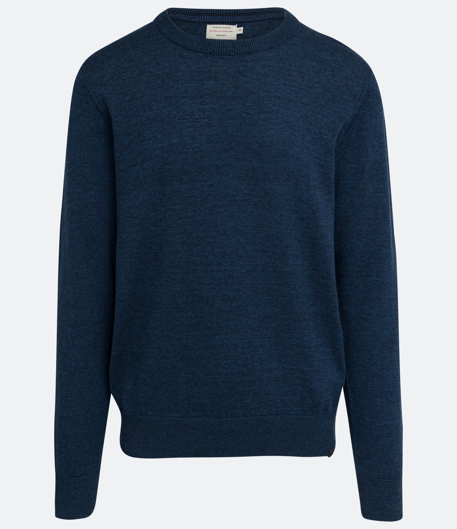 Suéter Comfort Básico em Tricô com Manga e Barra Ajustada 1