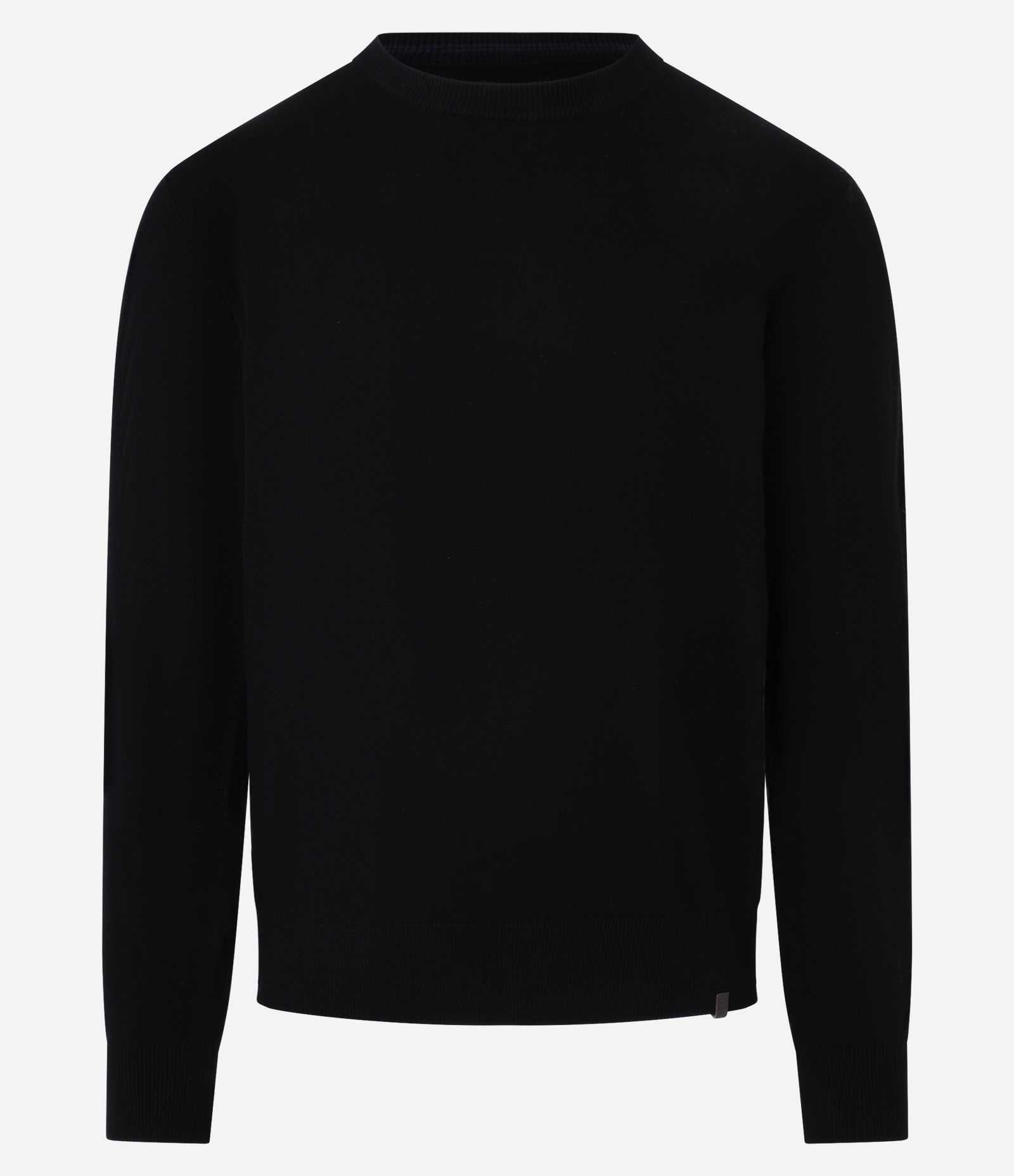 Suéter Comfort Básico em Algodão com Punho Ajustado Preto 4